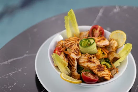 caesar salad romaine parmesan croutons anchovy dressing