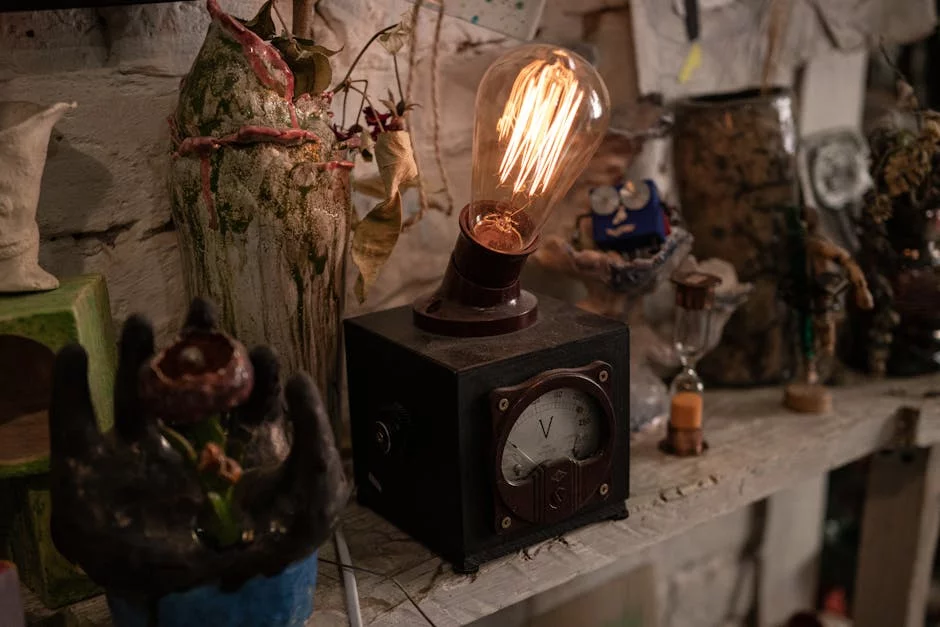 cozy restaurant interior warm lighting tables